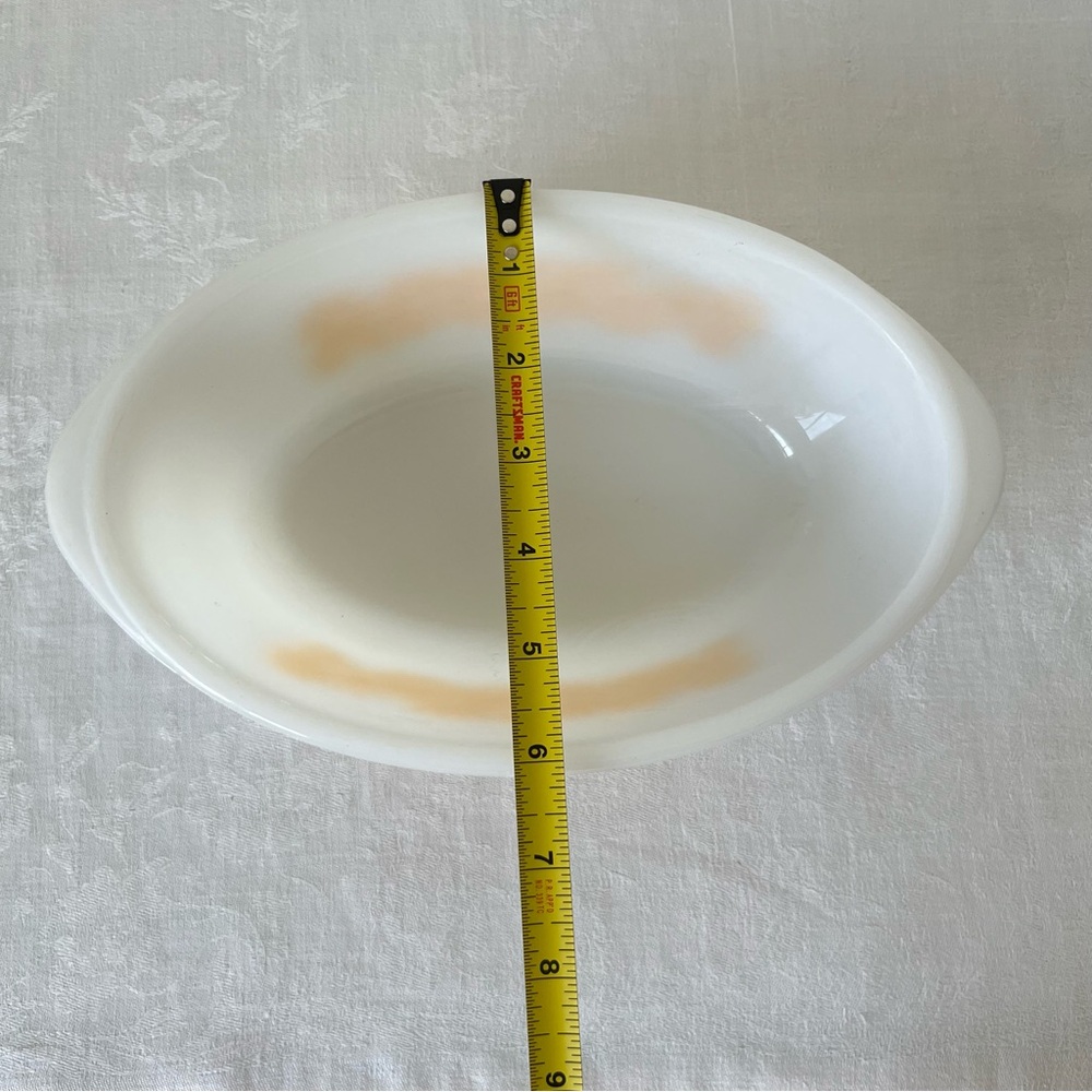 Vintage Glasbake 1 QT. White and Yellow Floral Baking Casserole Dish - Picture 8 of 14